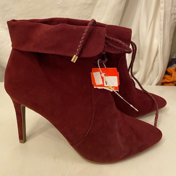 Dolcetta burgundy ankle boots NEW - Picture 1 of 7